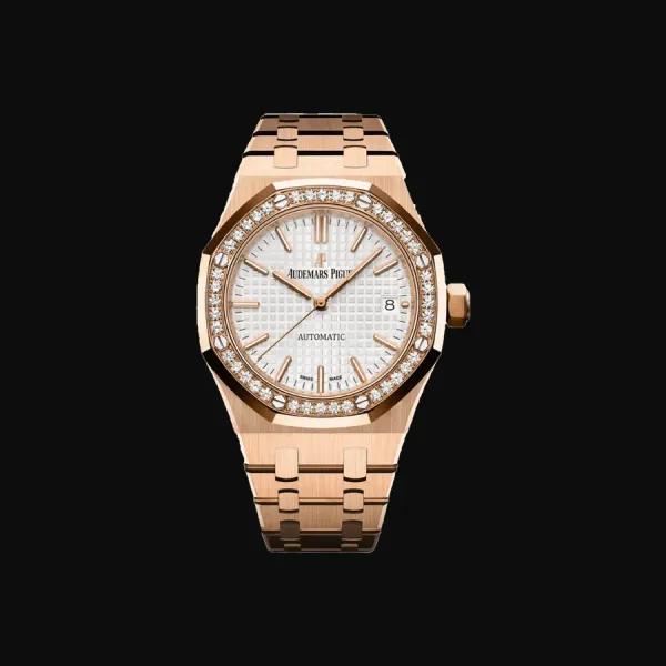 Royal Oak Rose Gold White Dial