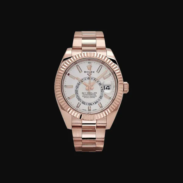Sky-Dweller Rose Gold White Dial