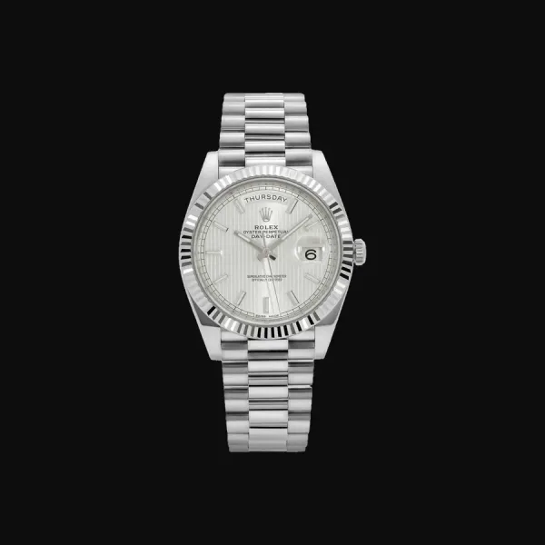 Day-Date 40 White Gold Blue Dial