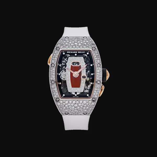 RM 037 White Gold Diamond Dial