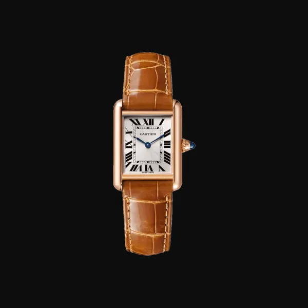 Tank Louis Rose Gold Silver Dial