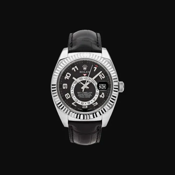 Sky-Dweller White Gold Black Dial