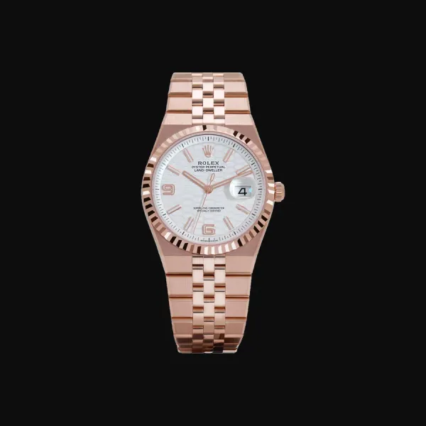 Land-Dweller Rose Gold Intense White Dial
