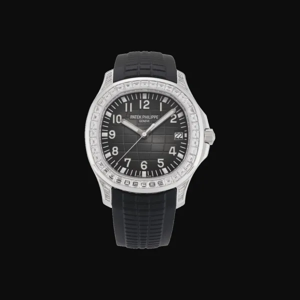 Aquanaut White Gold Black Dial