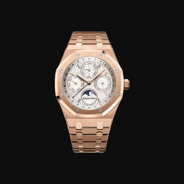 Royal Oak Rose Gold Silver Dial