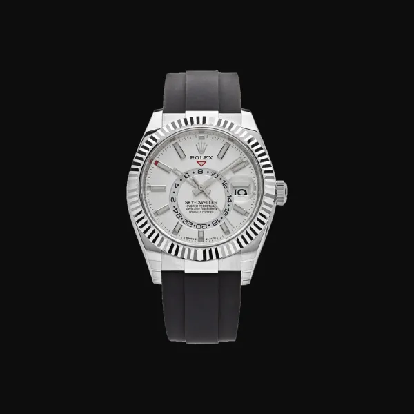 Sky-Dweller White Gold White Dial