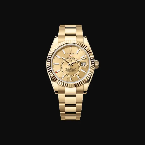Sky-Dweller Yellow Gold Champagne Dial