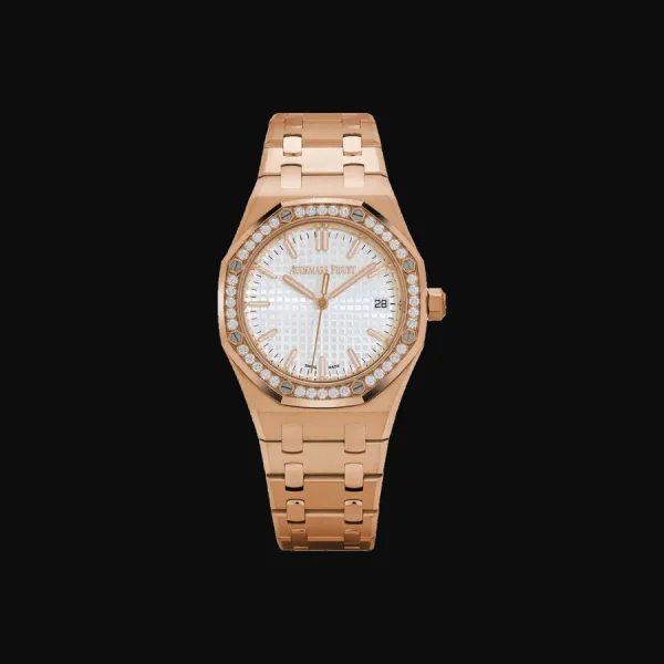 Royal Oak Rose Gold Silver Dial