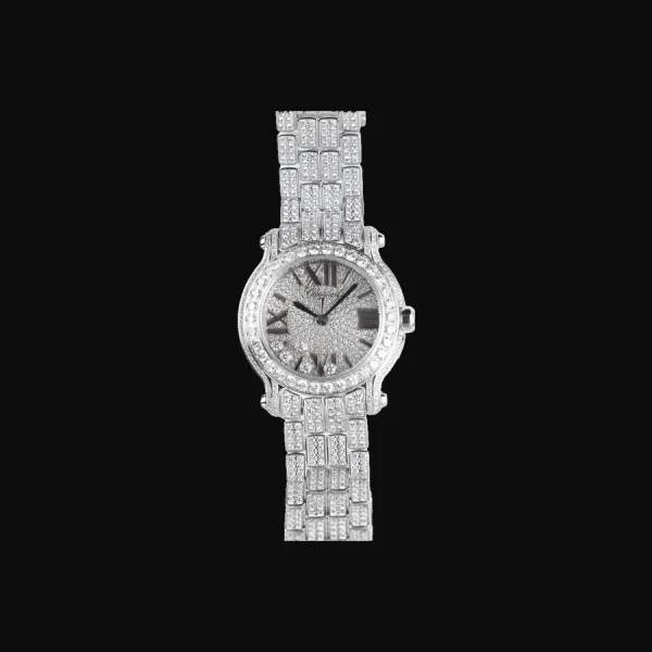 Happy Sport White Gold Diamond Dial