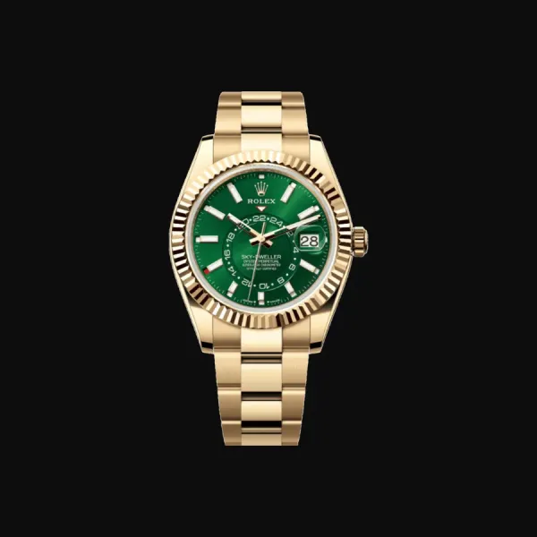 Sky-Dweller Yellow Gold Green Dial