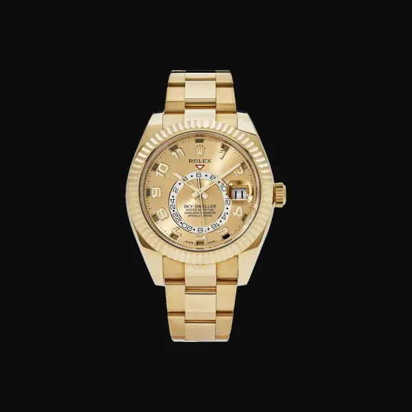 Sky-Dweller Yellow Gold Champagne Dial