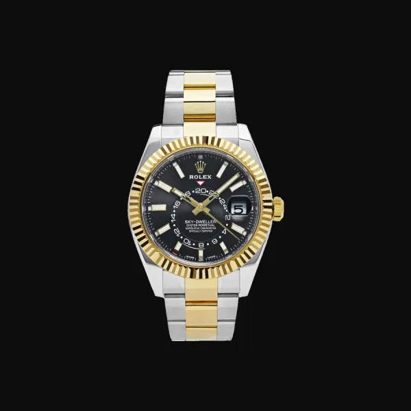 Sky-Dweller Oystersteel Yellow Gold Black Dial