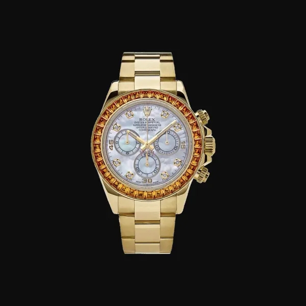 Cosmograph Daytona Yellow Gold Mother of Pearl Dial