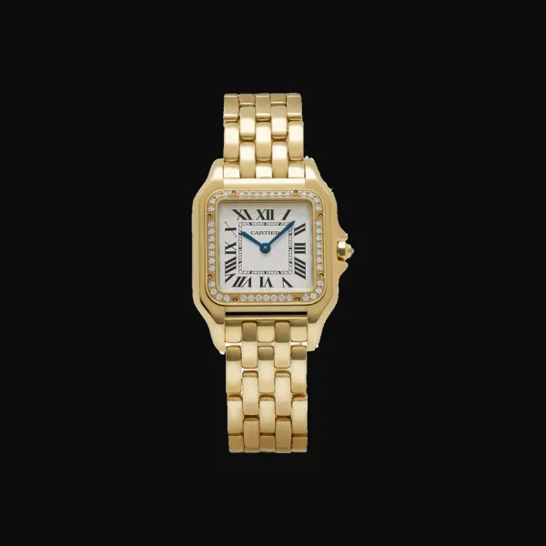 Panthère Yellow Gold White Dial
