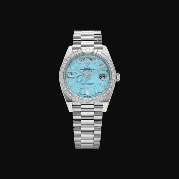 Day-Date 40 950 Platinum Turquoise Diamond Dial