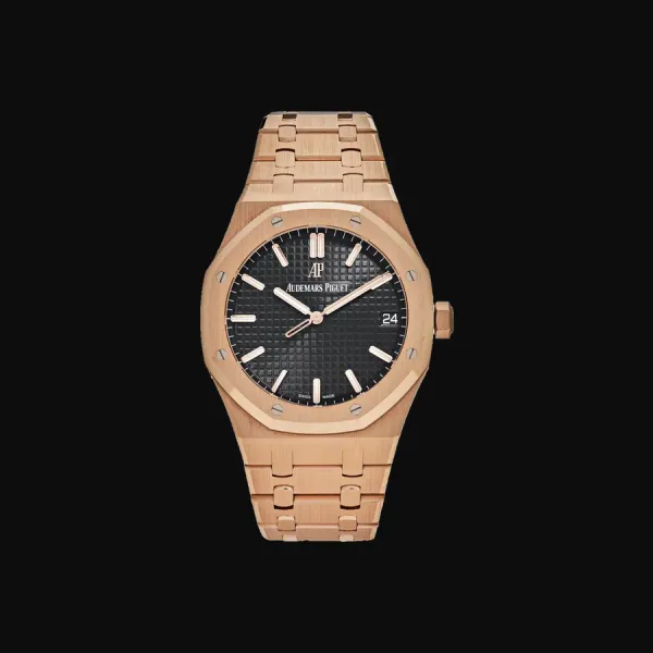 Royal Oak Rose Gold Black Dial