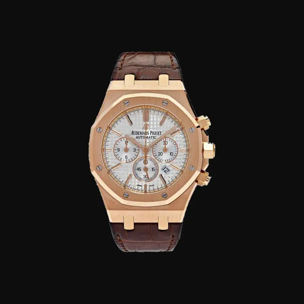 Royal Oak Rose Gold Silver Dial