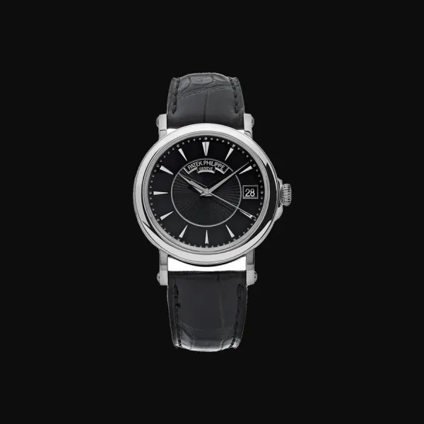 Calatrava White Gold Black Dial
