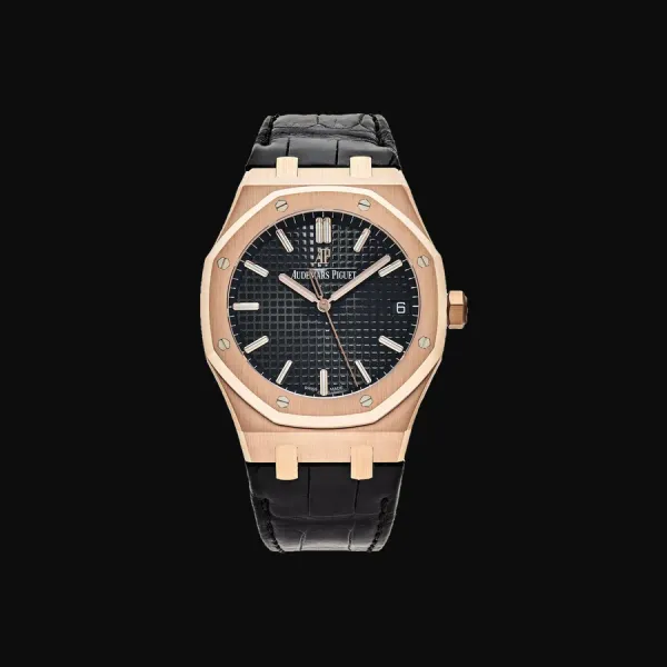 Royal Oak Rose Gold Black Dial
