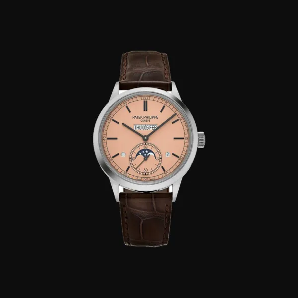 In-Line Perpetual Calendar 950 Platinum Salmon Dial