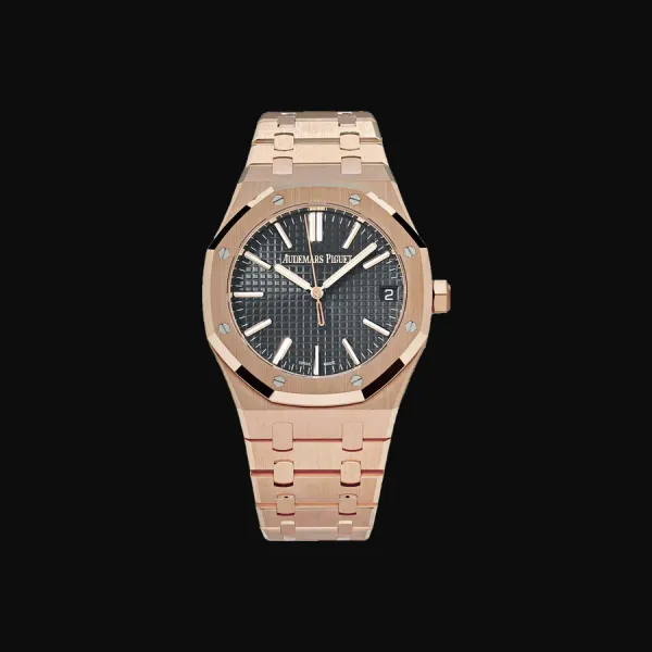 Royal Oak Rose Gold Black Dial