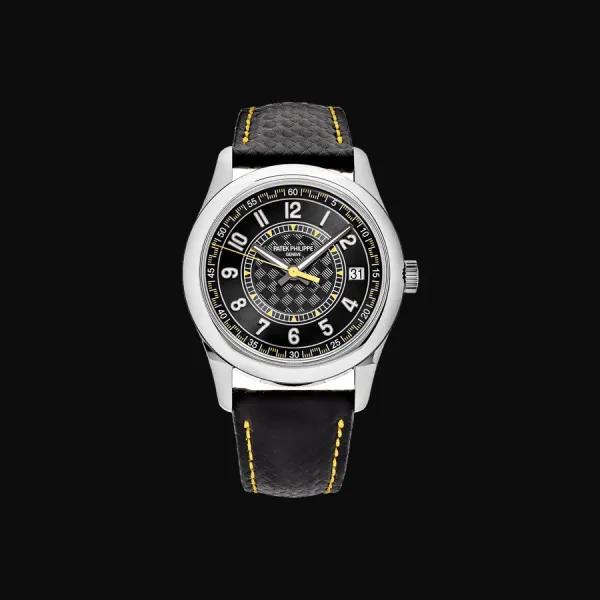 Calatrava White Gold Black Dial