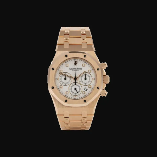 Royal Oak Rose Gold White Dial