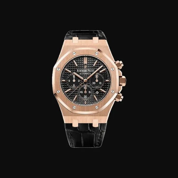 Royal Oak Rose Gold Black Dial