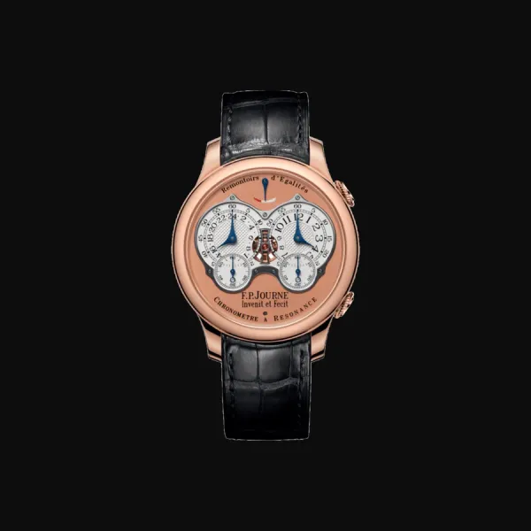 Chronomètre À Résonance Rose Gold Salmon Dial