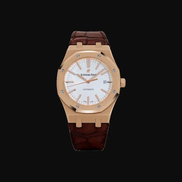 Royal Oak Rose Gold Silver Dial
