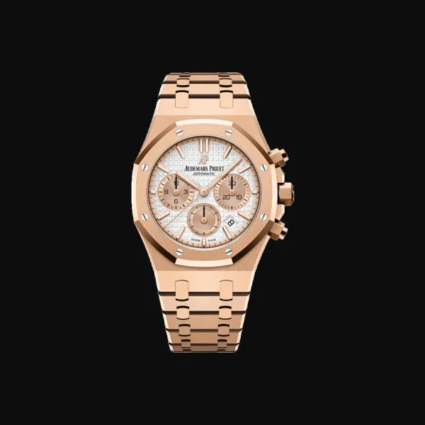 Royal Oak Rose Gold Silver Dial