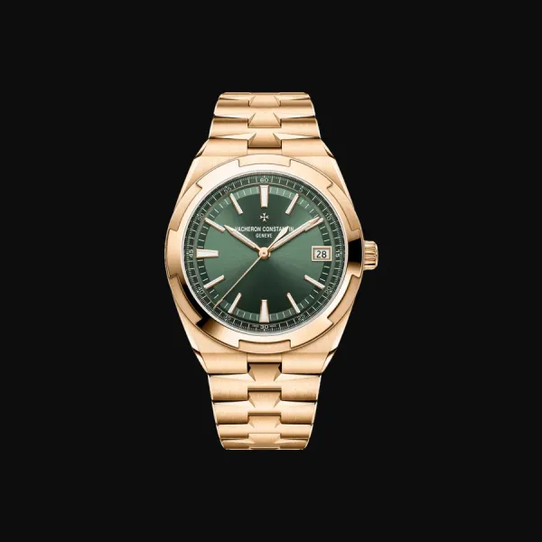 Overseas Rose Gold Blue Dial
