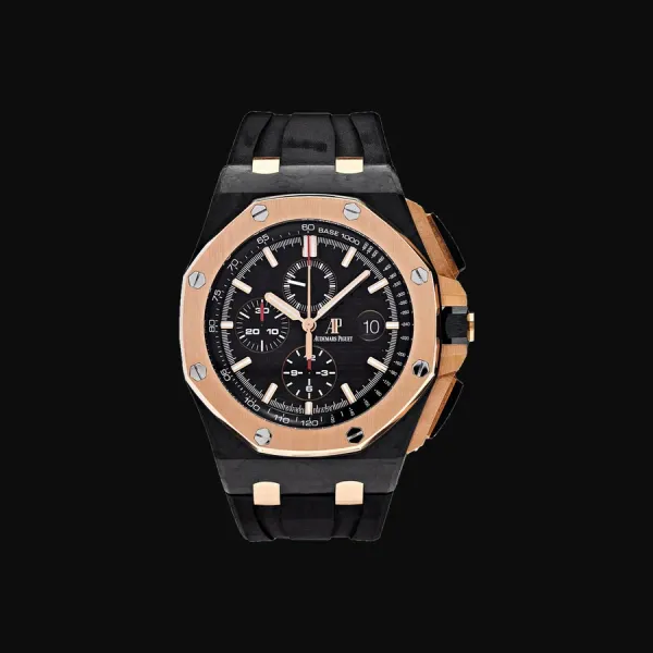 Royal Oak Offshore Rose Gold Black and Black Dial