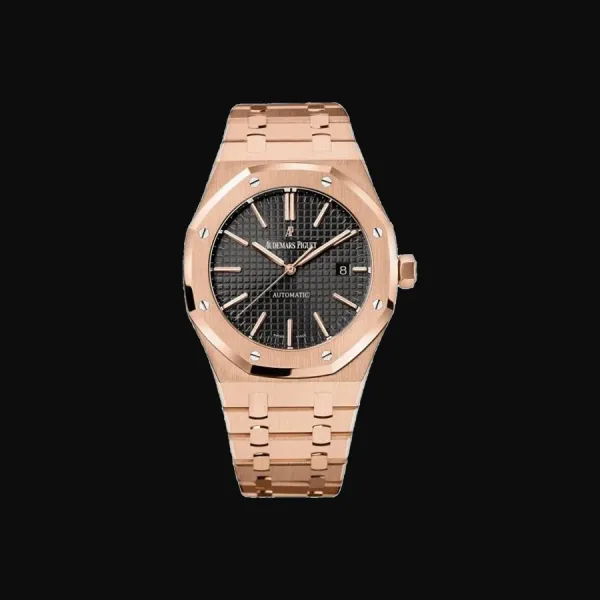 Royal Oak Rose Gold Black Dial
