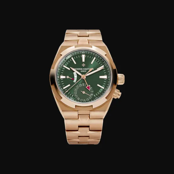 Overseas Rose Gold Blue Dial