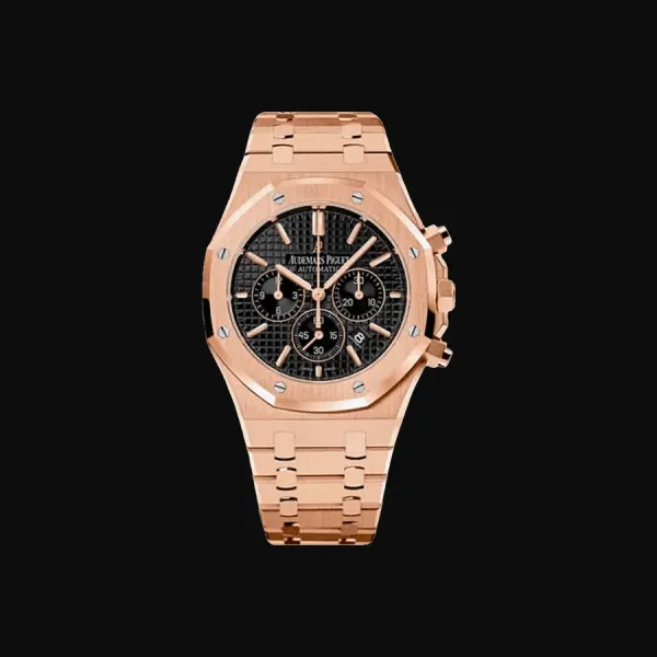 Royal Oak Rose Gold Black Dial