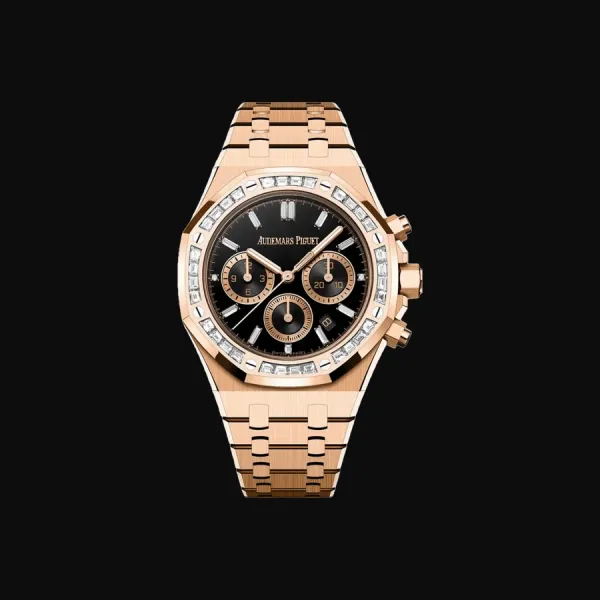 Royal Oak Chronograph Rose Gold Black Dial
