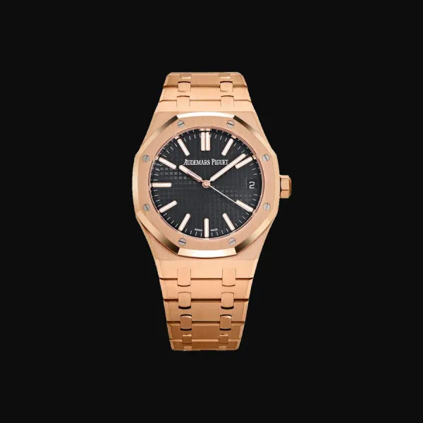 Royal Oak Rose Gold Black Dial