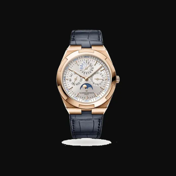 Overseas Rose Gold Silver Dial