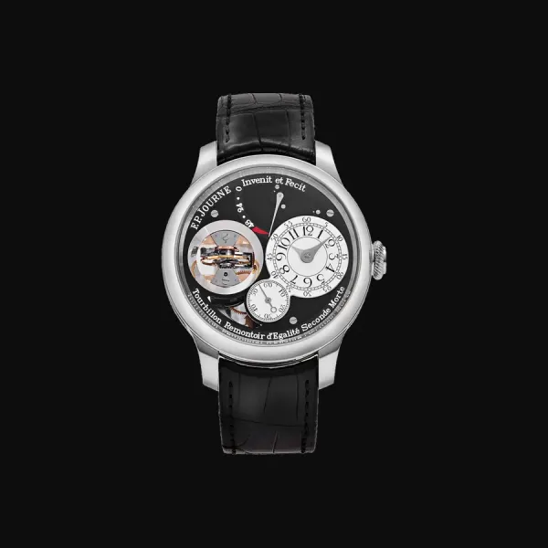 Tourbillon Souverain 950 Platinum Black Label Black Dial