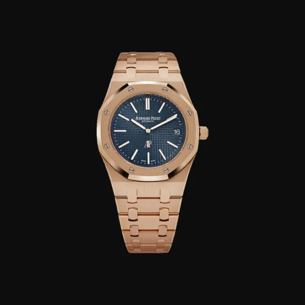 Royal Oak Rose Gold Blue Dial