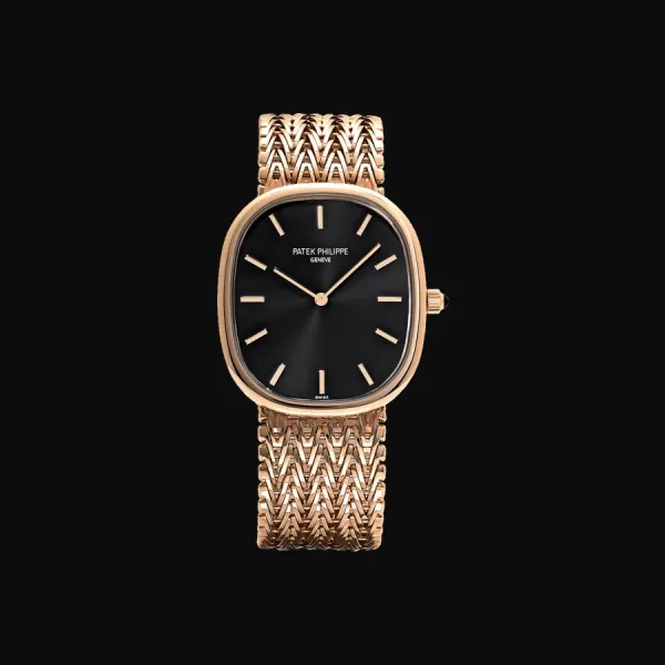 Golden Ellipse Black Dial