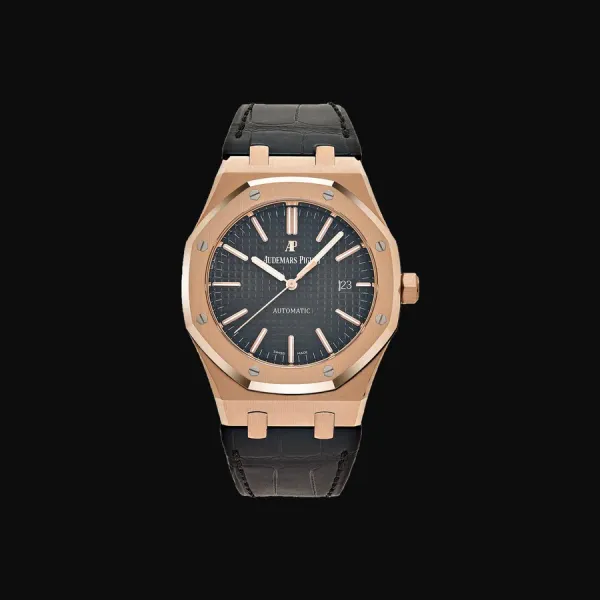 Royal Oak Rose Gold Black Dial